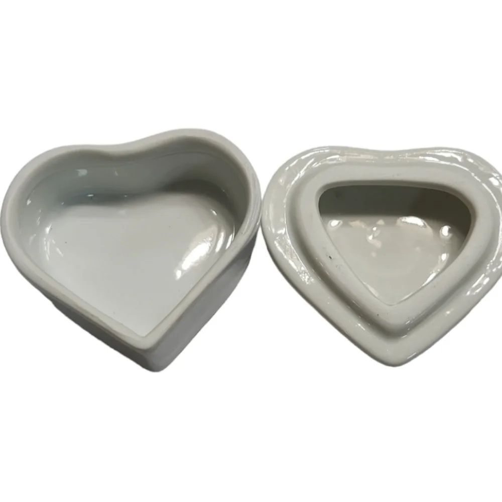 New Orleans Two Mask Heart Shaped Jewelry Trinket Box